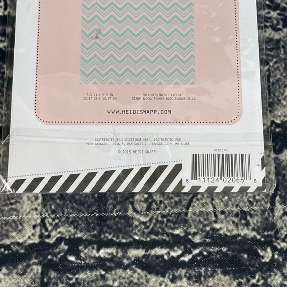 Heidi Swapp BLOCK Stamp Black And Clear - Picture 8 of 8